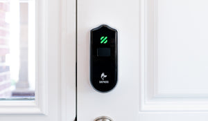smart deadbolt without hub, smart lock with alarm.